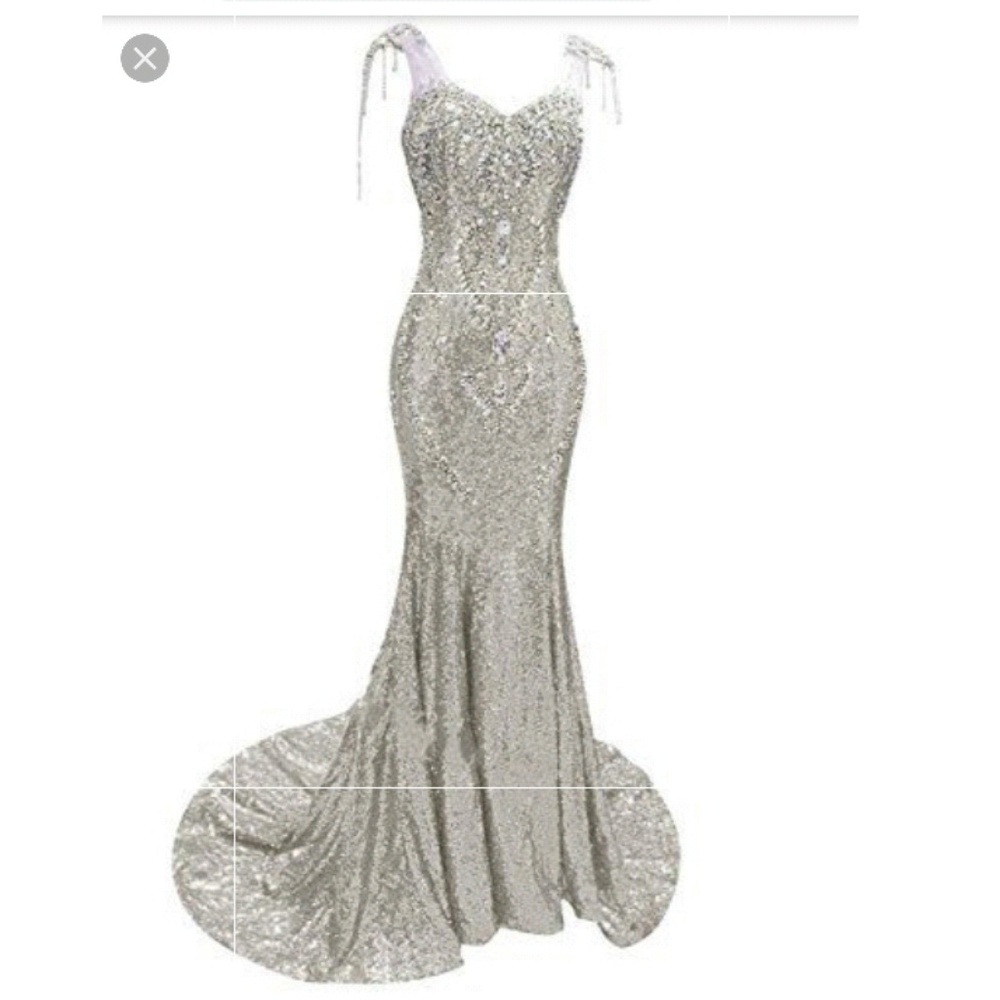 Sweetheart Lace Up Sequin Mermaid Dress